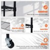 4-Tier Adjustable Storage Shelving with Wheels - 4-Shelf Adjustable Shelf, Wire Shelving Storage Shelves, Storage Shelving Unit - 3 of 4