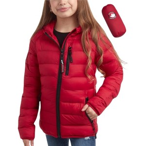 Canada Weather Gear Girls Puffer Jacket - Lightweight Packable Bubble Coat Water Resistant Outerwear Jackets for Girls (7-16) - 1 of 4