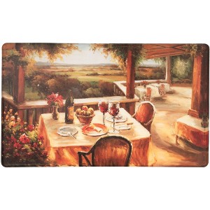 World Rug Gallery Village Restaurant Scenery Anti-fatigue Kitchen Mat - 1 of 4