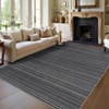 Modern Washable Area Rug for Living Room, Soft Floor Rug with Non Slip Backing, Low Pile Stain Resistant Bedside Carpet for Dorm - 2 of 4