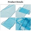 Unique Bargains Organza Chair Sashes Self-Tie 108.27"x6.69" Lake Blue 20 Pcs - 3 of 4