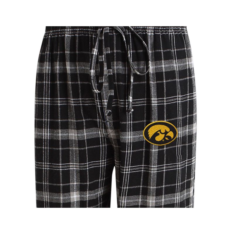 NCAA Iowa Hawkeyes Men&#39;s Big and Tall Plaid Flannel Pajama Pants, 2 of 3