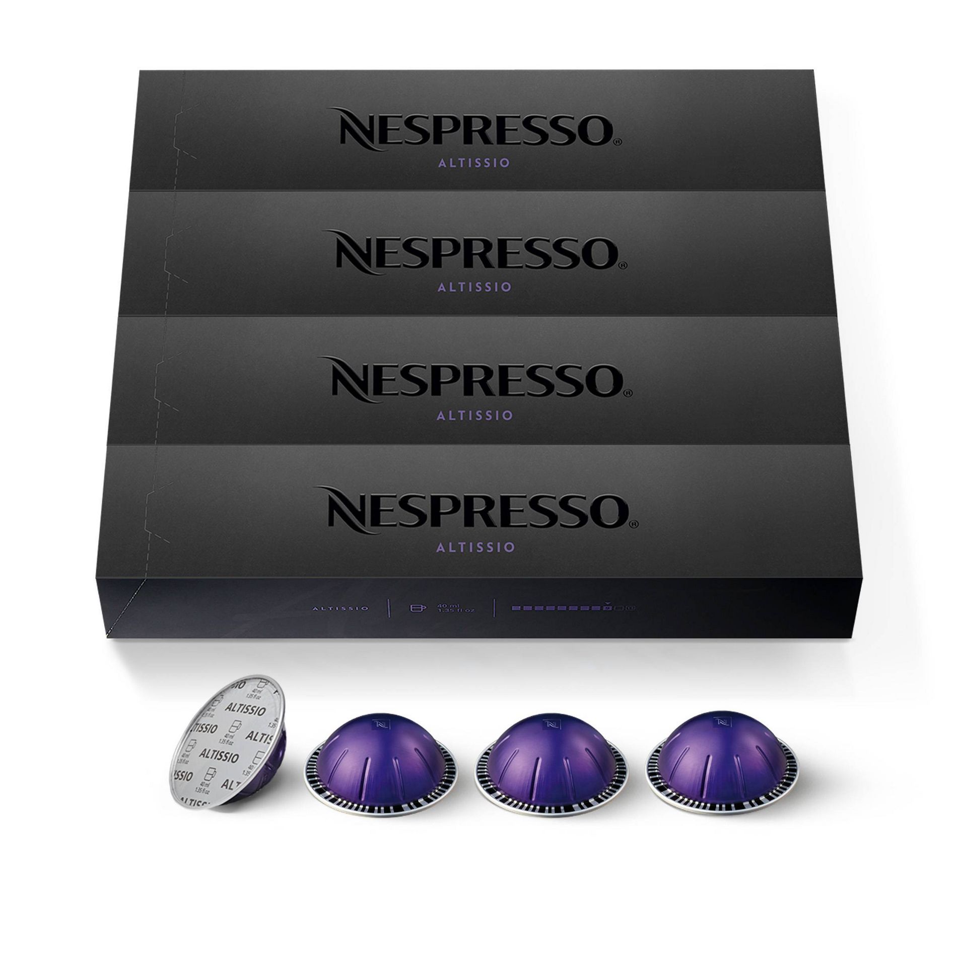 Nespresso Vertuo Altissio Espresso Capsules Dark Roast - 40ct