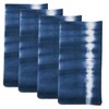 Saro Lifestyle Modern Tie Dye Table Napkin with Striped Pattern (Set of 4), 20", Blue - 2 of 4