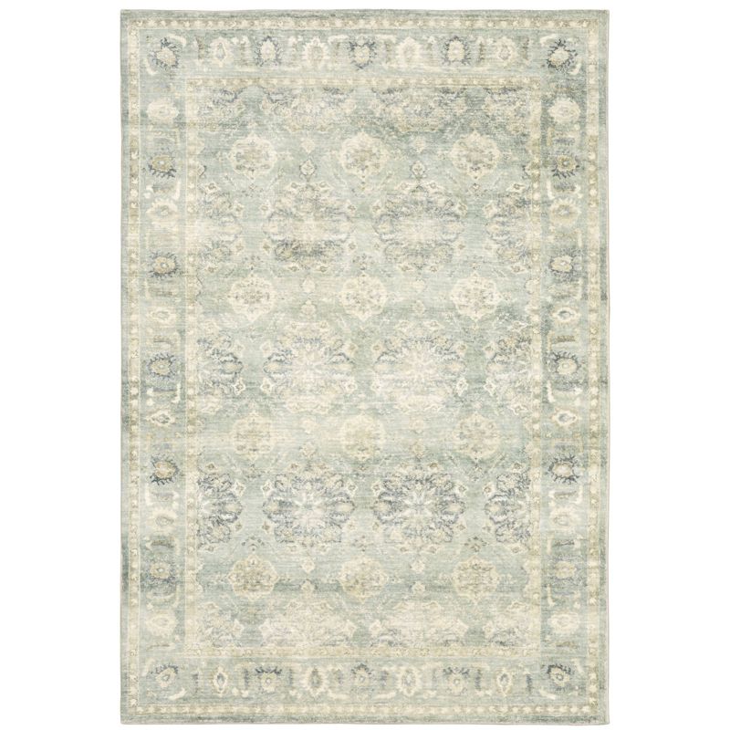 Salina Muted Traditional Rug Silver/Ivory - Captiv8e Designs, 1 of 13