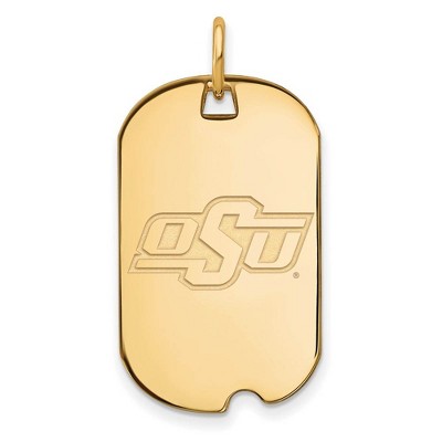 Black Bow Jewelry 10k Yellow Gold Oklahoma State Cowboys NCAA Pendant