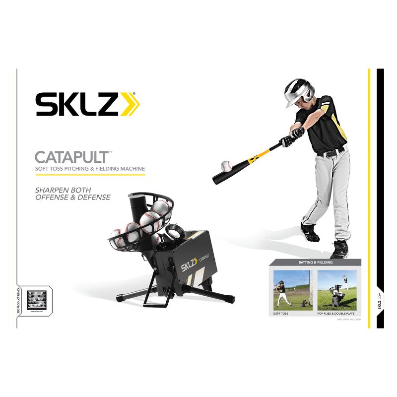 SKLZ Catapult Baseball Soft Toss Machine - Black/Yellow, 3 of 6