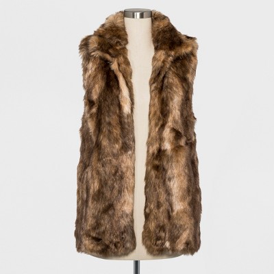 Womens fur vest target sale