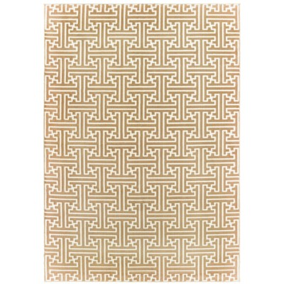 Oriental Weavers Bowen 1333Y Gold/ Ivory Indoor Area Rug - 5'3" x 7'6"