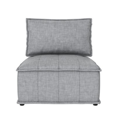 DHP Darcy Armless Chair for Modular Sectional Sofa, Gray Linen