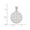 Black Bow Jewelry 14k White Gold Boston Bruins NHL Large Pendant - 2 of 3