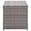 vidaXL Patio Storage Box Poly Rattan 39.4"x19.7"x19.7" Gray - 4 of 4