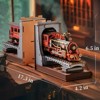 Robotime 3D Puzzles for Adults DIY Book Nook Kit Decorative Bookends 6.5" Model Building Kit Crafts for Adults Gifts, Red, 12.36"*9.09"*1.57" - 2 of 4