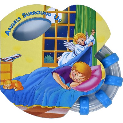 Angels Surround Us (Rattle Book) - by  Catholic Book Publishing Corp (Board Book)
