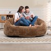 NicBex Chenille Bean Bag Chair with High-Density Foam,Oversized Lazy Sofa Chair for Adults and Kids,Modern Lounge Chair for Living Room - 2 of 4