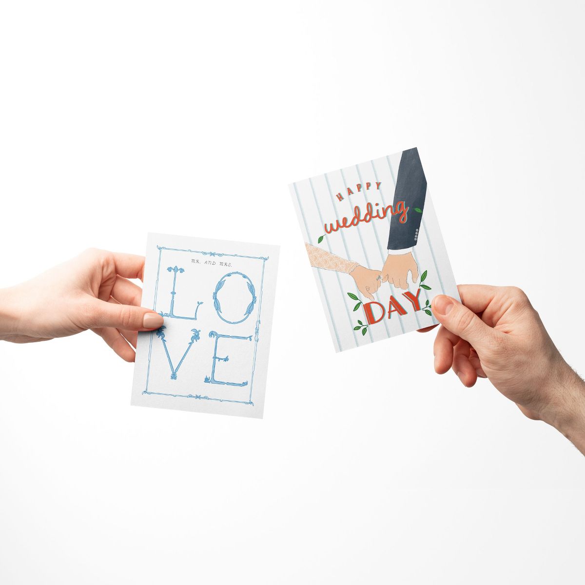Wedding Greeting Card Pack (3ct) "Love, Happy Wedding Day, To The Darling Couple" by Ramus & Co - thumbnail 2