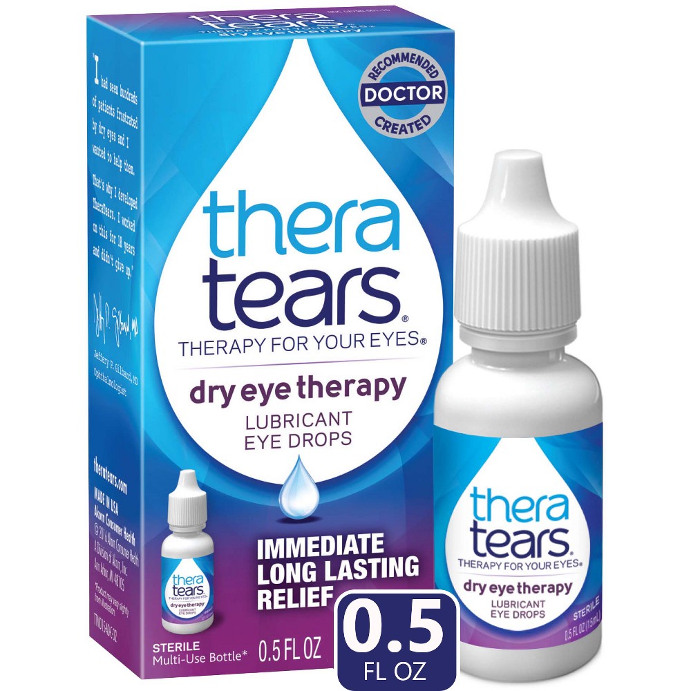 Photos - Other for Medicine Thera Tears TheraTears Dry Eye Therapy Lubricant Eye Drops - 0.5 fl oz 