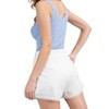 Women's Ribbed V Neck Tank Top - ee:some - 2 of 4