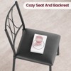 Dining Table Set for 4, Modern Small Table and Chairs Set, Metal Frame and MDF Tabletop, for Kitchen, Dining Room, Small Spaces, Breakfast - 4 of 4