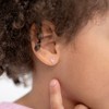 Girls' Princess Heart CZ Screw Back 14k Gold Earrings - In Season Jewelry - 3 of 4