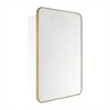 TEHOME Garnes Rectangular Recessed or Surface Mount Metal Medicine Cabinet with Mirror - 2 of 4