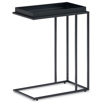 18" Morton Tray Top C Side Table Black - WyndenHall