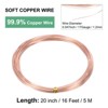 Unique Bargains Soft Pure Copper Jewelry Making Gardening Wire 1 Roll - 3 of 4