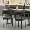 PAGED Contemporary Dining Chairs Set of 2 Upholstered Kitchen Chairs with Wood Farme for Living Room, Restaurant - 3 of 4