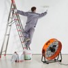 VEVOR Drum Fan, 24 Inch High Velocity Industrial Shop Fan, Heavy Duty Commercial Use 3-Speed 8600CFM, 360°Adjustable Tilting Floor Fan, Orange - 2 of 4