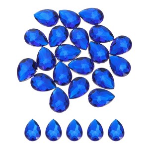 Unique Bargains Acrylic Flat Back Teardrop DIY Decor Jewelry Rhinestone 20 Pcs - 1 of 4