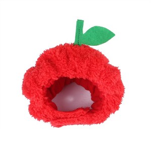Charming Pet Apple Hat: Add a Whimsical Touch to Your Pet's Look - 1 of 4