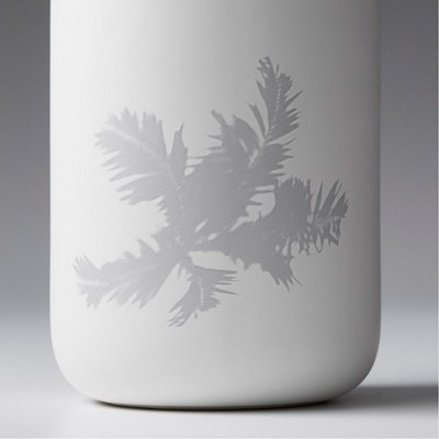Simplistic White Ceramic 9.75'' Modern Table Vase
