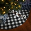 Black & White Plaid Tree Skirt - 2 of 4