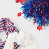 Americana Plaid and Tinsel Hair Twister Set 3pc - Red/White/Blue - 3 of 3
