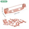 Unique Bargains Durable Multipurpose Iron Badge Brooch Pin Backs Safety Clasp 120 Pcs - 3 of 4