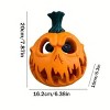 Halloween Party Props for Outdoor Elegant Skull Head Pumpkin Shape Light Ornament Festival Celebration Embellishment - 2 of 4