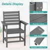Arceso 18'' HDPS Outdoor Dining Chair, Patio Chair with Armrest for Backyard - 4 of 4