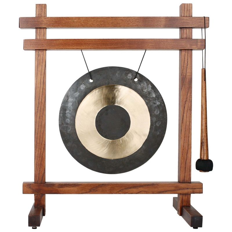 Woodstock Wind Chimes Signature Collection, Woodstock Desk / Table Gong Brass Wind Gong, 4 of 9