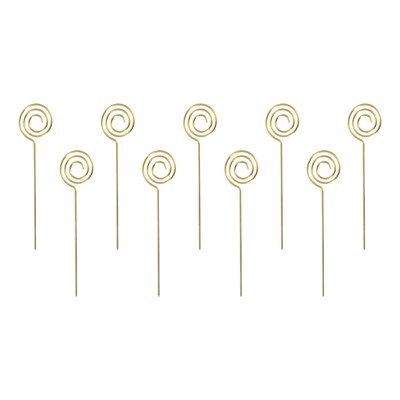 Unique Bargains Reusable Drink Appetizer Stainless Steel Circle Head Cocktail Picks 5.24" 9 Pcs