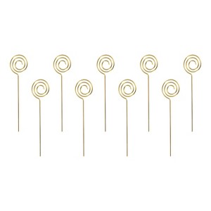 Unique Bargains Reusable Drink Appetizer Stainless Steel Circle Head Cocktail Picks 5.24" 9 Pcs - 1 of 4