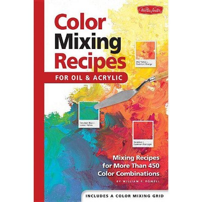  Color Mixing Recipes for Oil & Acrylic - by  William F Powell (Hardcover) 