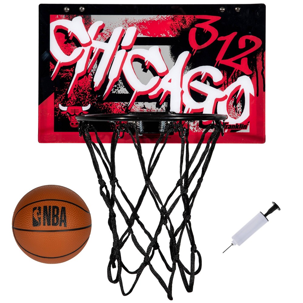 NBA Chicago Bulls Over The Door Mini Basketball Hoop