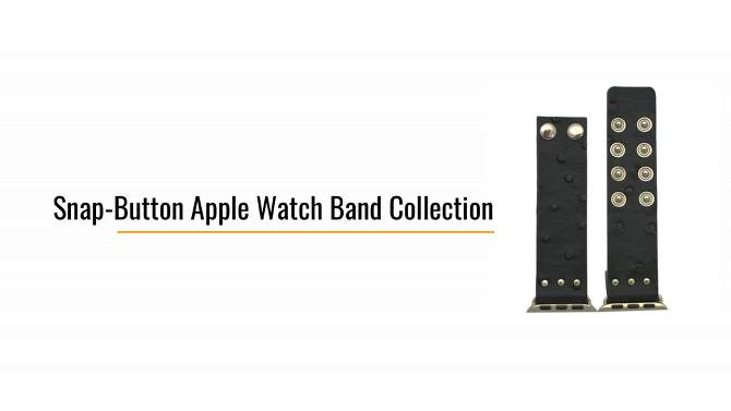 Olivia Pratt Glossy Animal Snap-Button Apple Watch Band, 2 of 6, play video