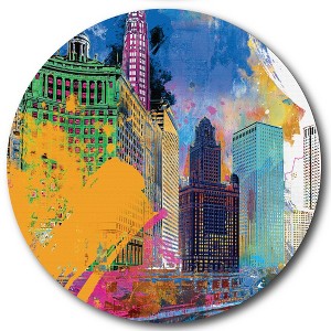 Courtside Market Global Wonders Photography Collection, Painted City Statement Piece Wood Décor - 1 of 4