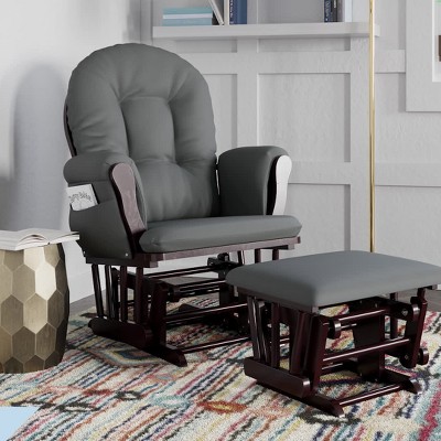 Storkcraft hoop glider and ottoman clearance set