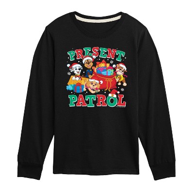 Paw Patrol Present Patrol Long Sleeve Graphic T-shirt - Black - 2t : Target