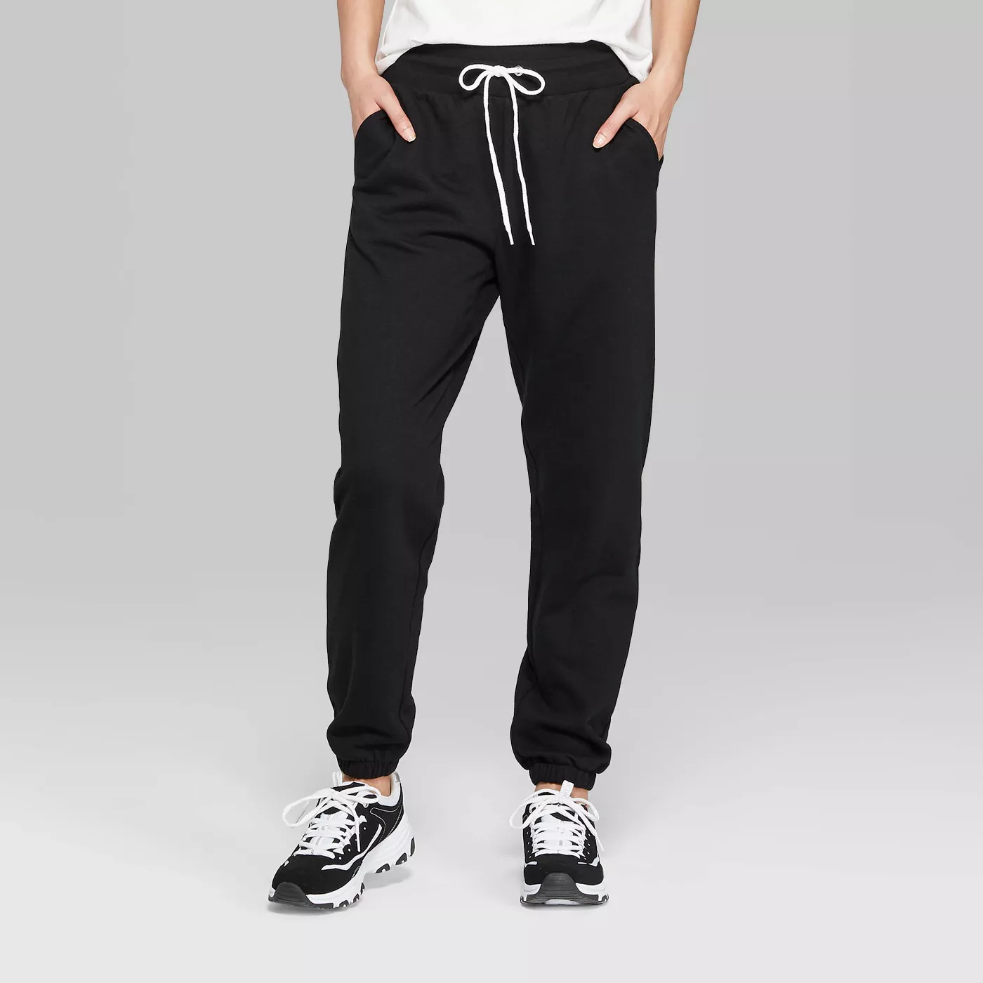 Women's High-Rise Vintage Jogger Sweatpants - Wild Fable™ (Regular & Plus) - image 2 of 9