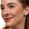 GILDED 1/10 ct t.w. Diamond Knot Post Earring in Sterling Silver - 3 of 4