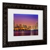 Trademark Fine Art - Mike Jones Photo Chicago Dusk full skyline Matted Framed Art - 3 of 4