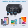 Itopfox 3-in-1 Retractable Backseat Car Charging Station 36W Fast Charger for All Phones iPhone, Samsung, Ideal for Lyft, Turo, Uber, Taxi, Rideshare - 2 of 4